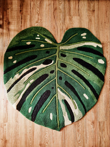 Variegated Monstera Rug